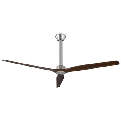 Ventilatore Da Soffitto / super Destratificatore, Modulo, 106cm, Dc, + Termostato, Silenzioso, Cromo / legno, Con Luce, Klassfan.