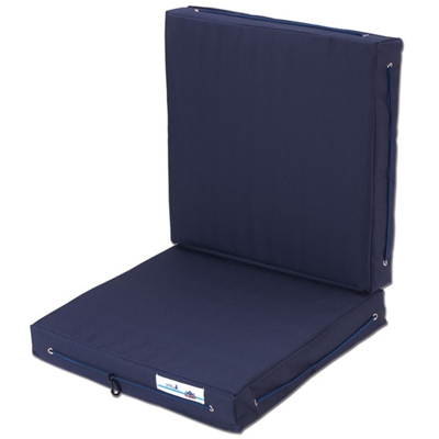 Cuscino doppio imbottito royal confo blu navy