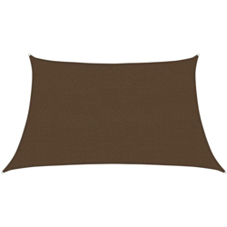 Vela Parasole 160 g/m² Marrone 3/4x2 m in HDPE - Marrone - Vidaxl características
