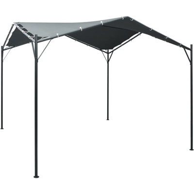 Gazebo Padiglione Tenda Tettoia 3x3 m Acciaio Antracite