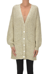 Oversized ribbed knit cardigan precio