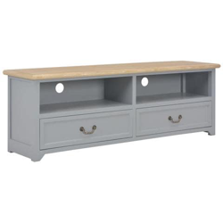 Mobile Porta Tv Grigio 120x40x30 Cm In Legno en oferta