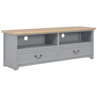 Mobile Porta Tv Grigio 120x40x30 Cm In Legno