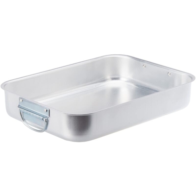 Rostiera Rettangolare Alluminio Finitura Opaca 32x23cm - Agnelli