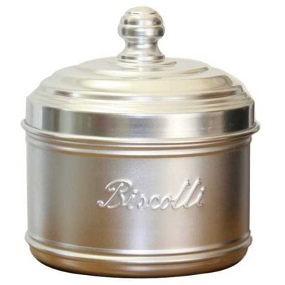 Barattolo per biscotti in alluminio Cm 16 H 11 - Ottinetti