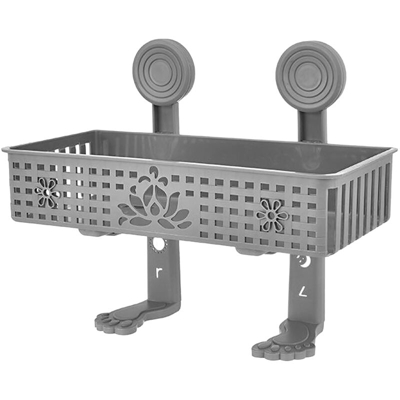 Portaoggetti da bagno Portaoggetti da parete Portaoggetti con adesivo per bagno di casa Toilette Cucina Ripostiglio,Grigio