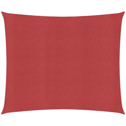 vidaXL Vela Parasole 160 g/m² Rossa 5x5 m in HDPE - Rosso en oferta