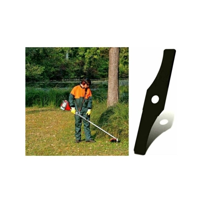 B&s - Lama Con 2 Denti Per Decespugliatore Lama Di Ricambio Con 2 Denti Per Decespugliatore 320x1.8x70 2t Testa Lama 05055