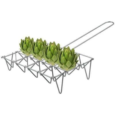 "elektro - Griglia cromata per 9 carciofi