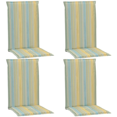 vidaXL Cuscini Sedie Giardino con Stampa 4 pz Multicolori 120x50x3 cm - Multicolore