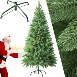 Tectake - Albero di Natale artificiale - 180 cm 742 punte e aghi stampati a iniezione, verde - verde características