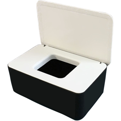 Scatola portaoggetti per maschera usa e getta Scatola per maschera con coperchio antipolvere Custodia in tessuto bagnato con coperchio Portatile per