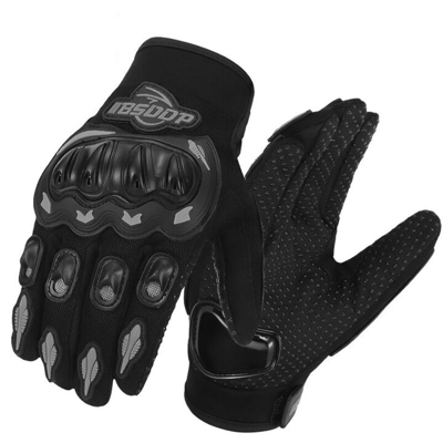 Men¡¯s Motorcycle Gloves Full Finger Motorbike Racing Motor Cycling Motocross Mountain Breathable M-XL,M|Black