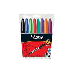 Sharpie S0814660 marcatore permanente Nero, Blu, Verde, Porpora, Rosso, Viola, Giallo 8 pezzo(i) en oferta