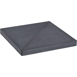 Base per Ombrellone Nera 47x47x4,8 cm in Granito - Nero - Vidaxl precio