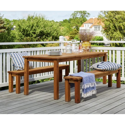 Losa - Tavoli in legno set cesis 200 cm x 78 cm x h 74 cm