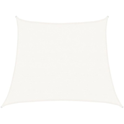 Vela Parasole 160 g/m² Bianca 3/4x3 m in HDPE - Bianco - Vidaxl