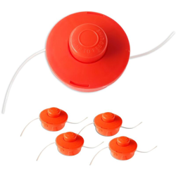 4x Nemaxx FS1 Testina semiautomatica, bobina a doppio filo, rullo di nylon, accessori, ricambio, bobina per decespugliatore a benzina – arancione en oferta