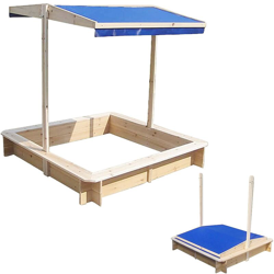 Sandbox Playhouse Legno con tetto regolabile blu NUOVO características