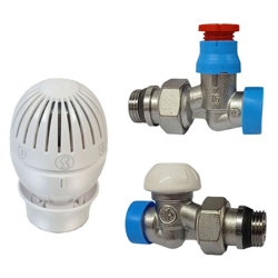 Kit valvola e detentore Giacomini per radiatore 1/2x16 diritto R470AX013 características