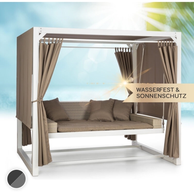 Eremitage Dondolo Lussuoso Hollywood 236x180x210 cm bianco/color talpa