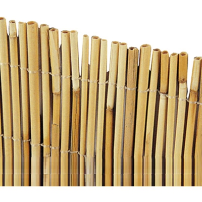 Arella frangivista 1,5x5 mt in cannette di bamboo 4-5 mm legate con filo di nylon da giardino esterno