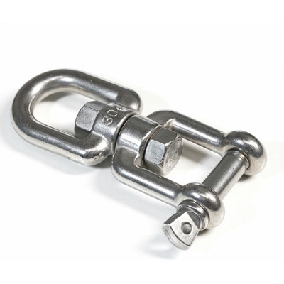 AMANKA Doppio Gancio a forma di U chiusura a vite su Perno Girevole 10x125mm per appendere sedie sospese max 420kg acciaio