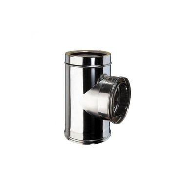 Smmo - Raccordo a T 90° coibentato in acciaio inox dm 80 mm