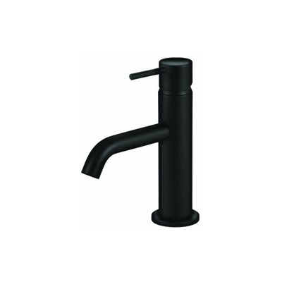 Gattoni Rubinetteria - Miscelatore lavabo nero opaco Gattoni Easy 2376/23NO | Nero opaco - Piletta con salterello 1'1/4