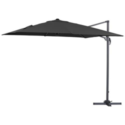 Ombrellone Da Giardino Decentrato In Alluminio Sun 3 - Quadrato - 3 X 3 M - Nero precio
