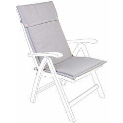 Andrea Bizzotto - Cuscino per sedia a sdraio con schienale alto idrorepellente per interno ed esterno -Tortora / 1 Pezzo características