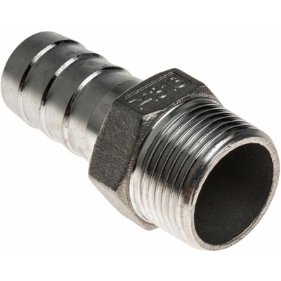 Raccordo filettato in acciaio inox per tubo connessione R 3/4' maschio x 20 mm a spine maschio - Rs Pro