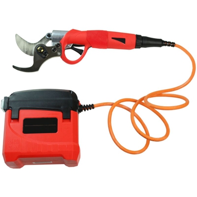 Cesoie elettriche Yatek 45mm, possono tagliare rami vivi fino a 45mm, include batteria e custodia con accessori varios, facile e comodo da usare
