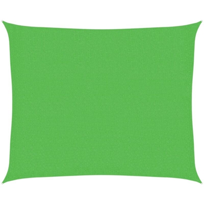 Vela Parasole 160 g/m² Verde Chiaro 2,5x3 m in HDPE - Verde - Vidaxl