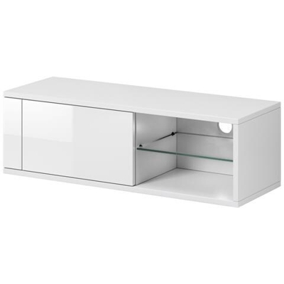 Mobile Tv Moderno Azalia Bianco / bianco Lucido 100cm