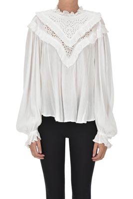 Ruched crepè blouse