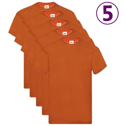 Magliette Originali 5 pz in Cotone Arancioni XXL - Arancione - Fruit Of The Loom en oferta