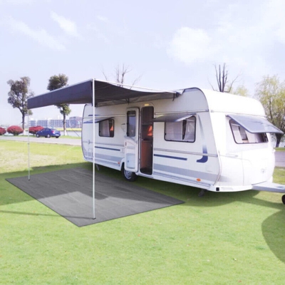vidaXL Tappeto da Tenda 250x450 cm Grigio Chiaro - Grigio