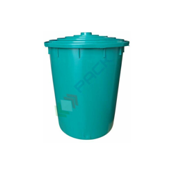 Bidone in plastica (HDPE) per la raccolta dell'acqua piovana, capacità 200 Lt, Mis. Ø 615 x 800 H mm, colore verde (coperchio incluso) precio