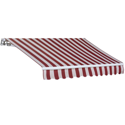 Tenda da sole a bracci retrattili 250 x 200 centimetri rigata bordeaux en oferta