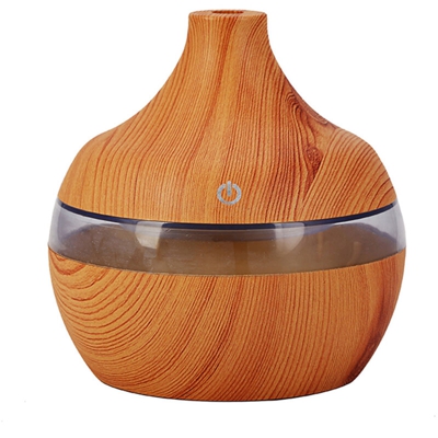 300ml grano legno chiaro ultrasonica goccia dell'acqua dell'umidificatore di figura USB
