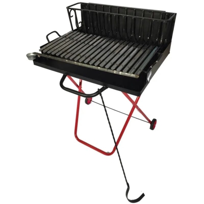 barbecue a legna - 70 cm - trasportabile e chiudibile.