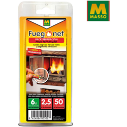 MASSO pacchetto di riparazione per camini - 6mm di cavo isolante - colla 50ml - 85877 precio