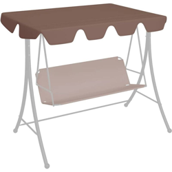 Baldacchino per Dondolo Giardino 270 g/m² Marrone 192x147 cm - Marrone - Vidaxl precio