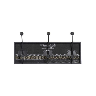 Appendiabiti da parete Metallo Legno MDF (2 pcs) - Dkd Home Decor