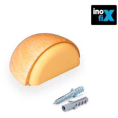 Fermo adesivo e vite in faggio (blister) EDM 66628 - Inofix