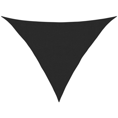 Vela Parasole 160 g/m² Nera 3,5x3,5x4,9 m in HDPE - Nero - Vidaxl