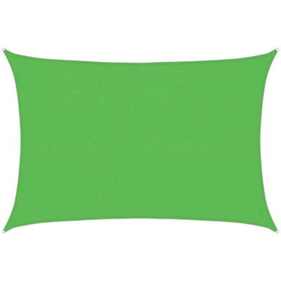 Vela Parasole 160 g/m² Verde Chiaro 2,5x4 m in HDPE - Verde - Vidaxl