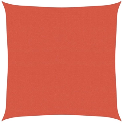 vidaXL Vela Parasole 160 g/m² Terracotta 4x4 m in HDPE - Marrone