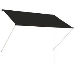 Tenda da Sole Retrattile 200x150 cm Antracite - Grigio - Vidaxl características